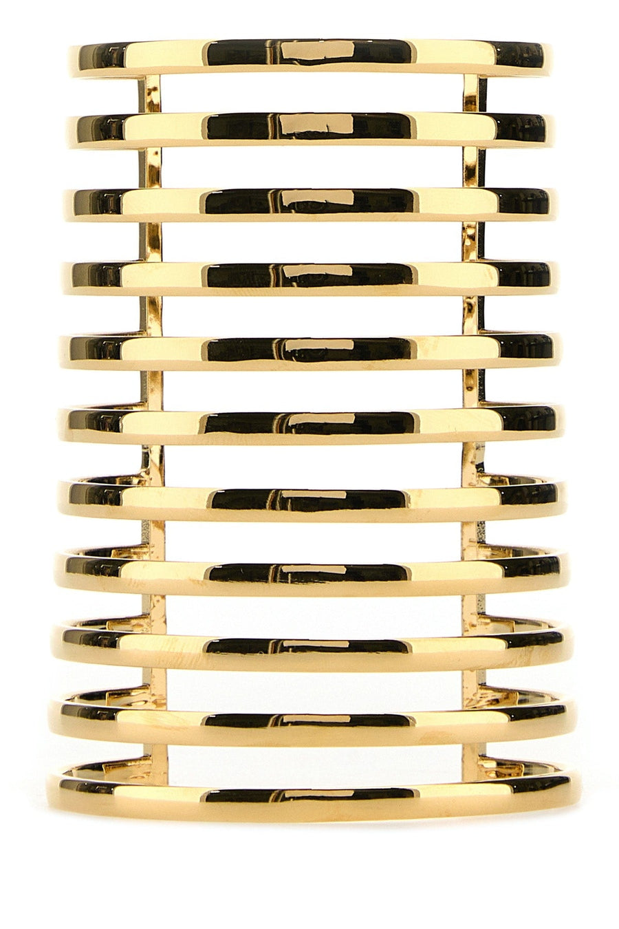 Amina Muaddi Angelica Bangle Bracelet — Gold Gold-plated Metal Bracelets