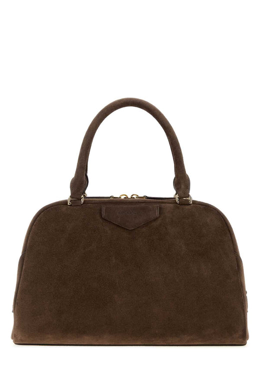 Givenchy Suede Top Handle Bag — Brown