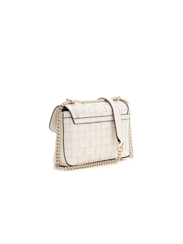 Guess Sandy Crossbody Bag — White Polyurethane