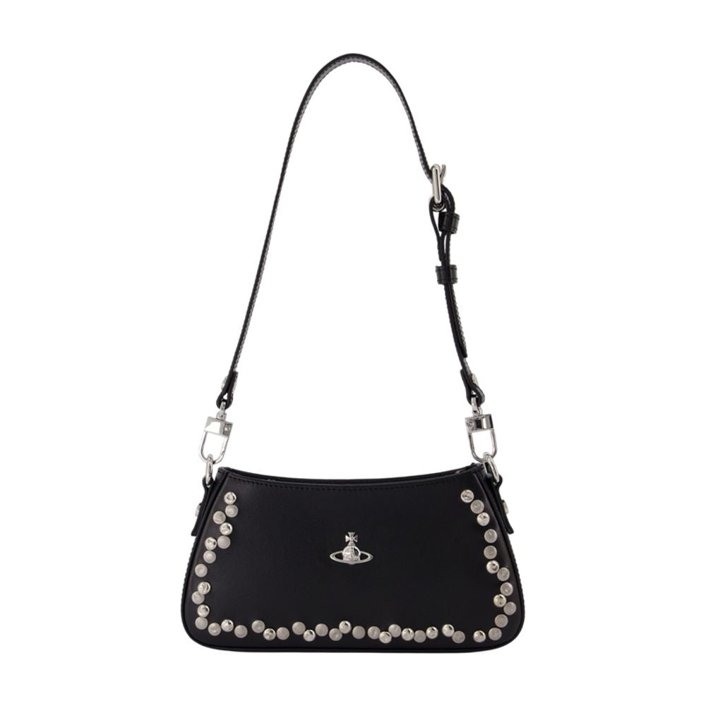 Vivienne Westwood Shoulder Bag — Black Calfskin