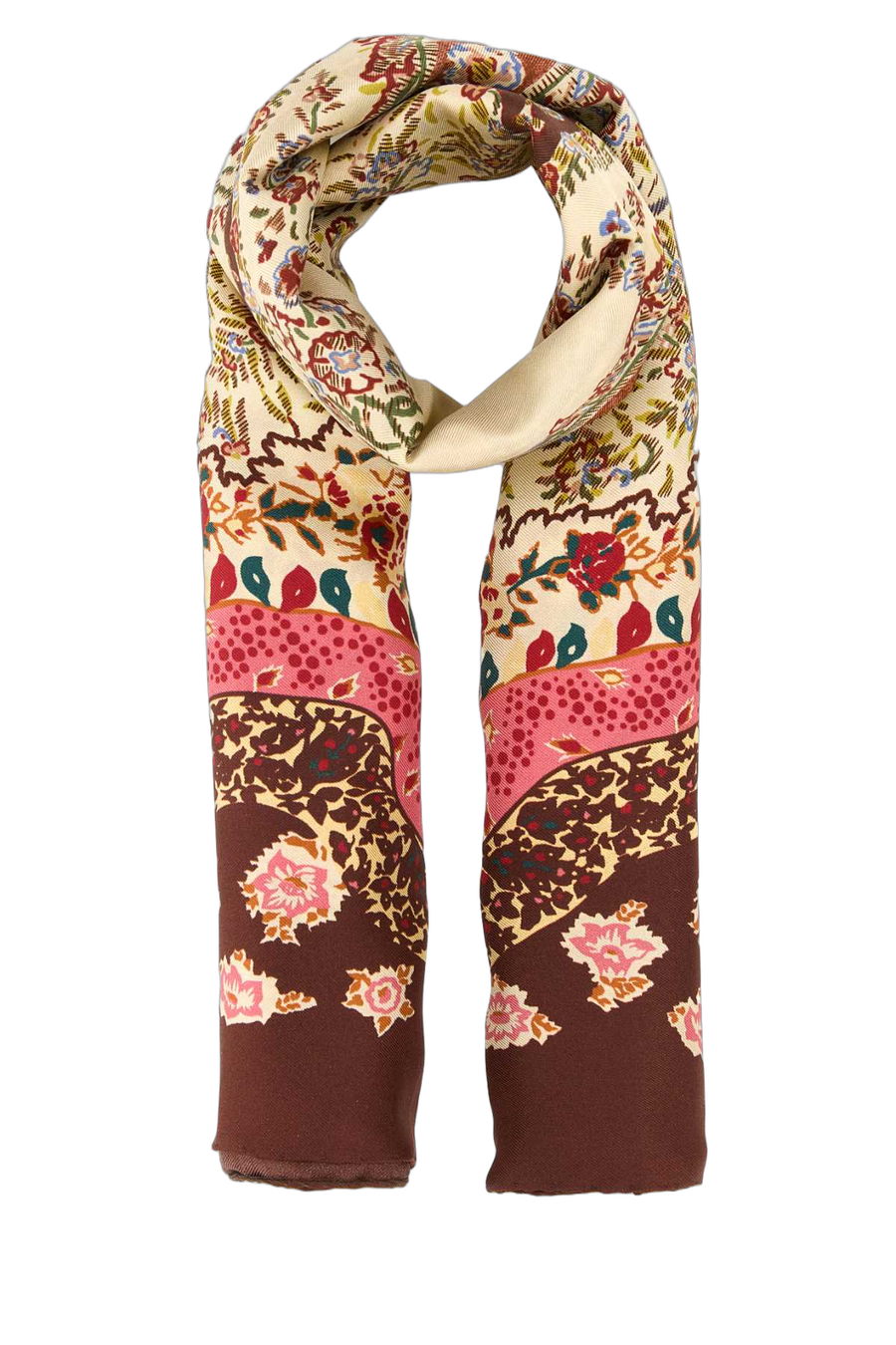Valentino Garavani Silk Printed Foulard Scarf — Multicolor Exterior: Scarfs