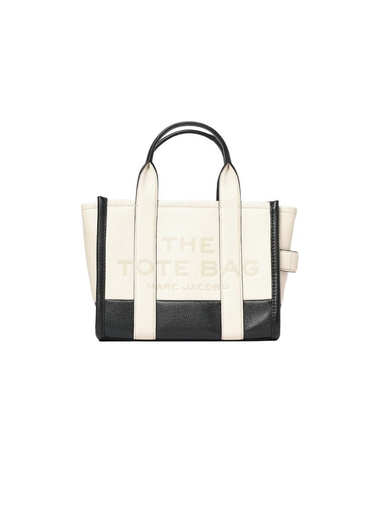 Marc Jacobs Colorblock Cow Leather Tote Bag — White
