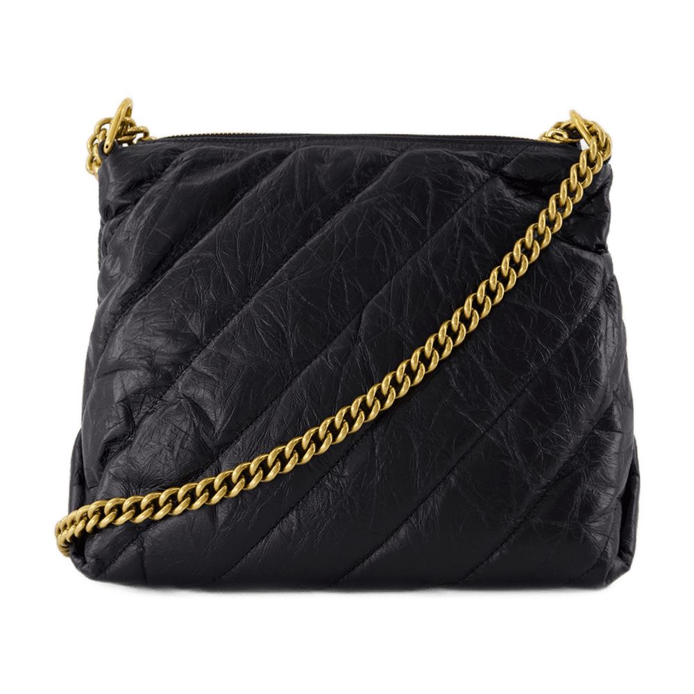 Balenciaga Quilted Calfskin Shoulder Bag — Black
