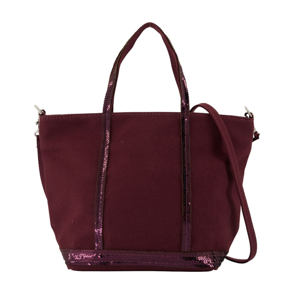Vanessa Bruno S Shopper Tote Bag — Purple Cotton