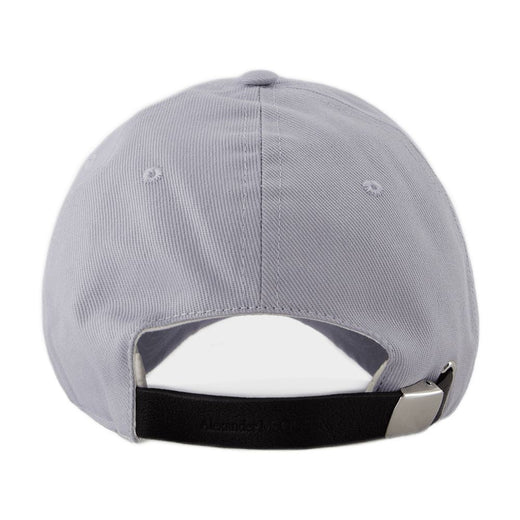Alexander Mcqueen 688658 Logo-Embroidered Cotton Baseball Cap — Gray Caps