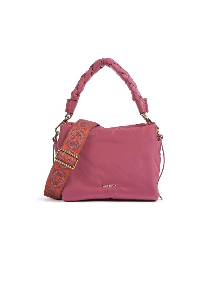 Coccinelle Boheme Shoulder Bag — Pink Polyester