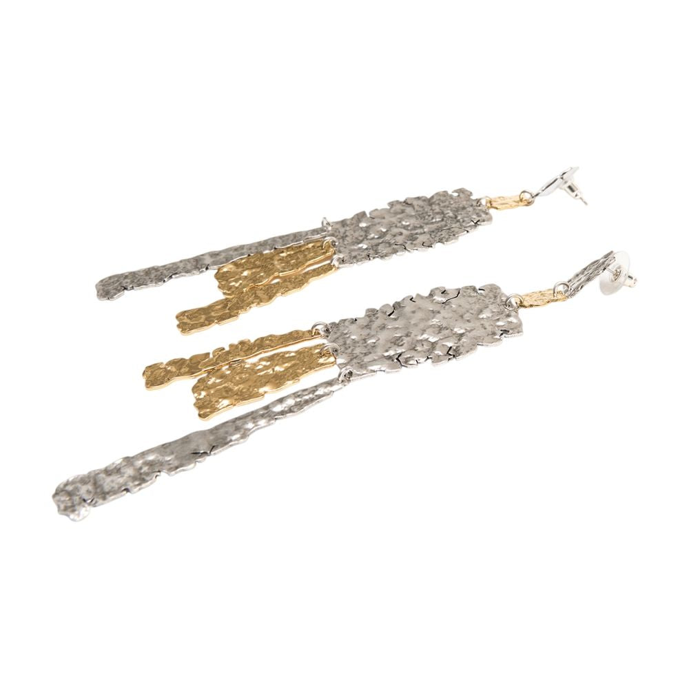 Isabel Marant Mixed-Metal Textured Earrings — Multicolor