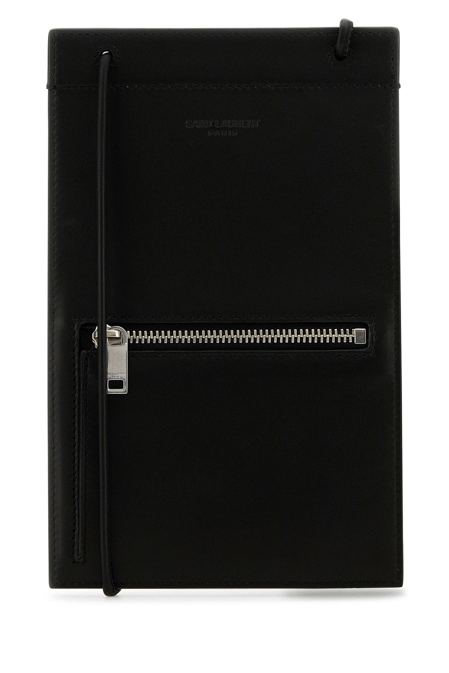 Saint Laurent Leather Wallet — Black
