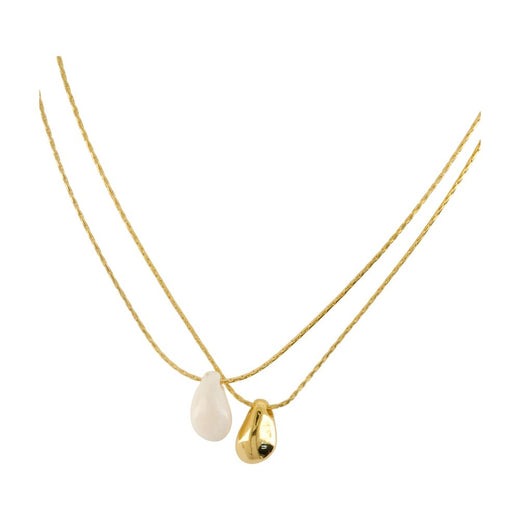 Isabel Marant Dual-Pendant Necklace — Gold Metal Necklaces