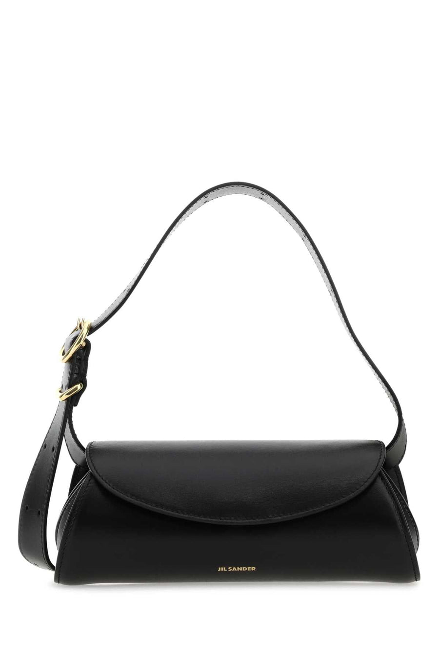 Jil Sander Cannolo Shoulder Bag — Black
