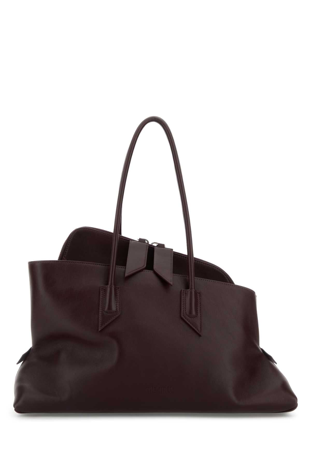 The Attico Passeggiata Shoulder Bag — Burgundy