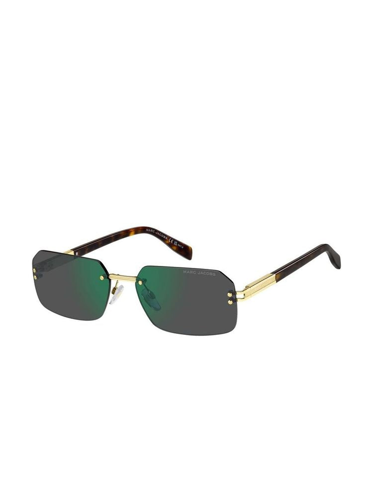 Marc Jacobs Gold Metal Rectangle Sunglasses — (other)