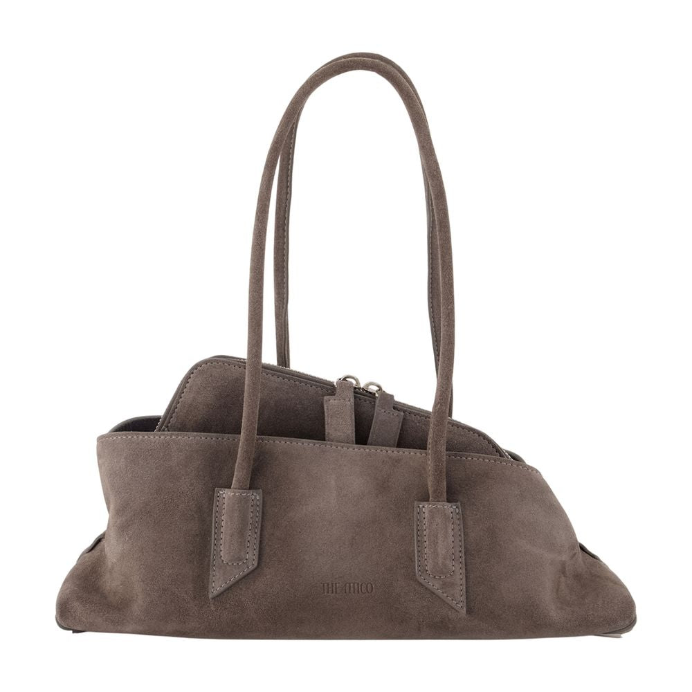 The Attico La Passeggiata Shoulder Bag — Gray Calfskin