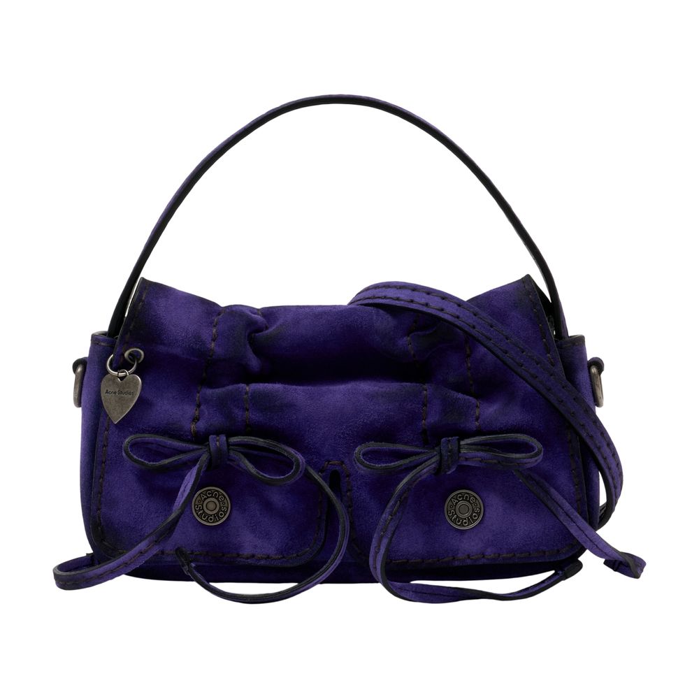 Acne Studios Shoulder Bag — Purple Calfskin