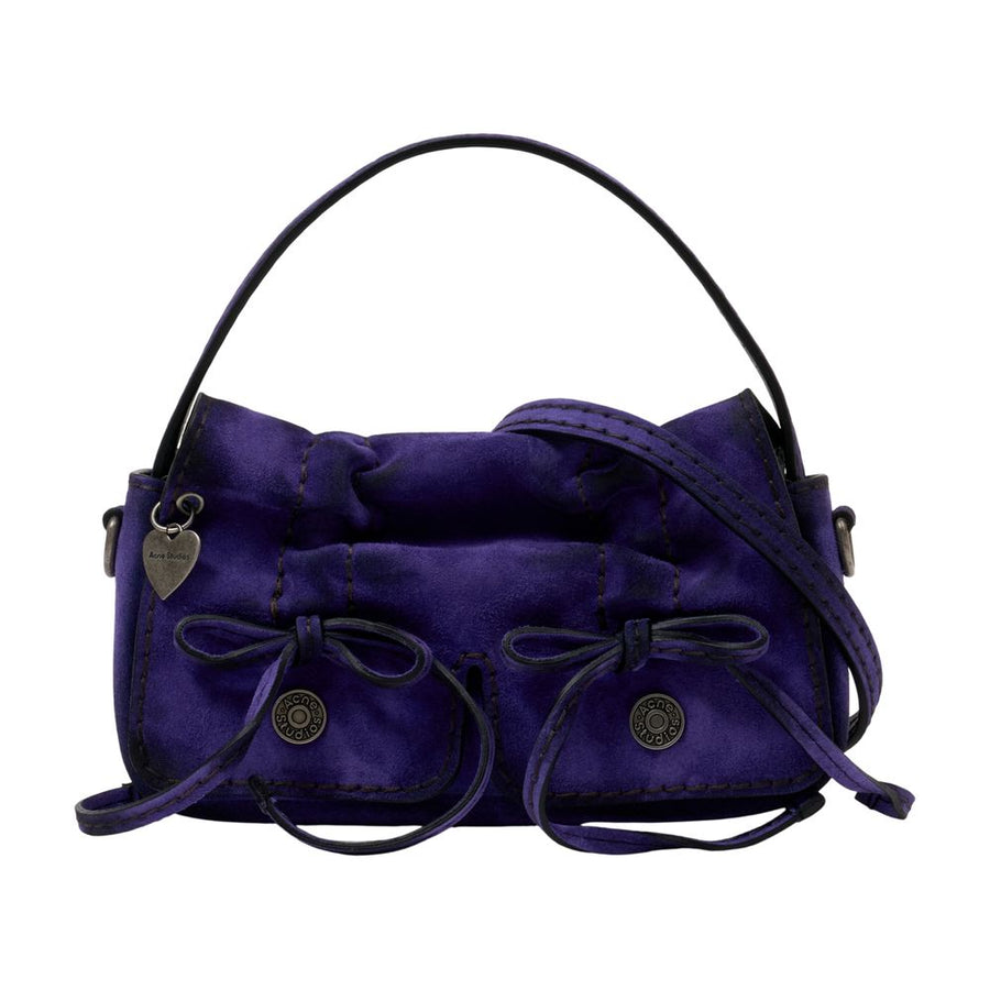 Acne Studios Shoulder Bag — Purple Calfskin