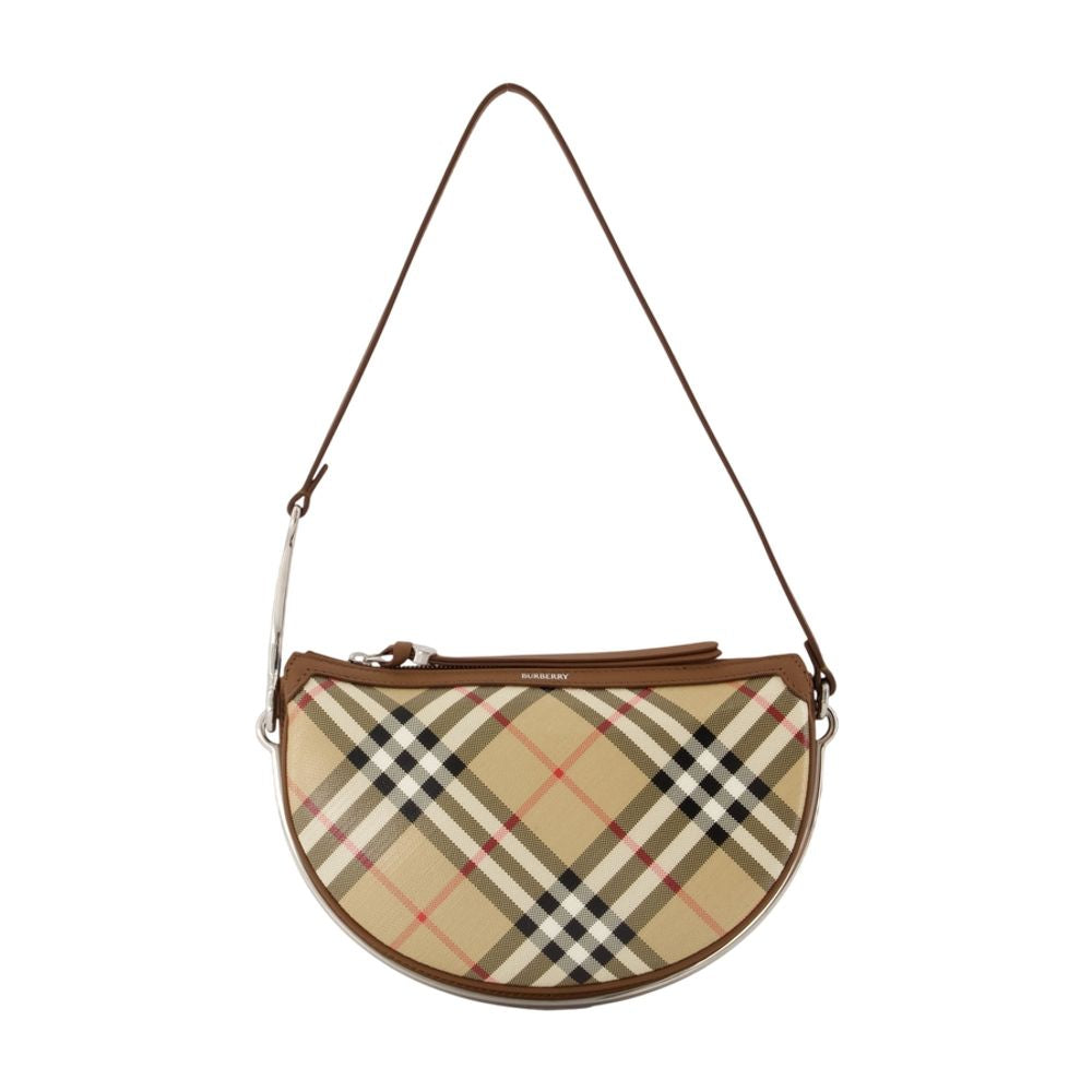 Burberry Shoulder Bag — Beige Cotton