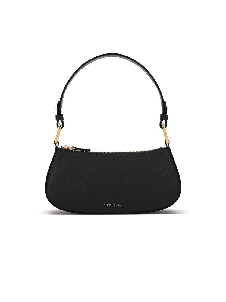 Coccinelle Merveille Shoulder Bag — Black Cow Leather