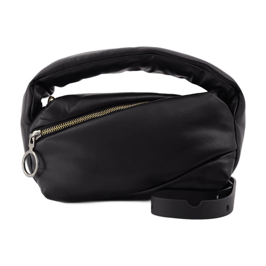 Off-White Pump Shoulder Bag — Black Leather
