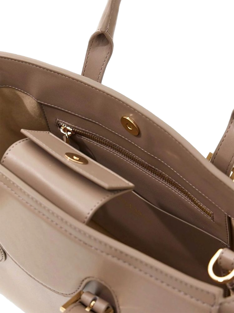 Guess Sofia Shoulder Bag — Taupe Cow Leather