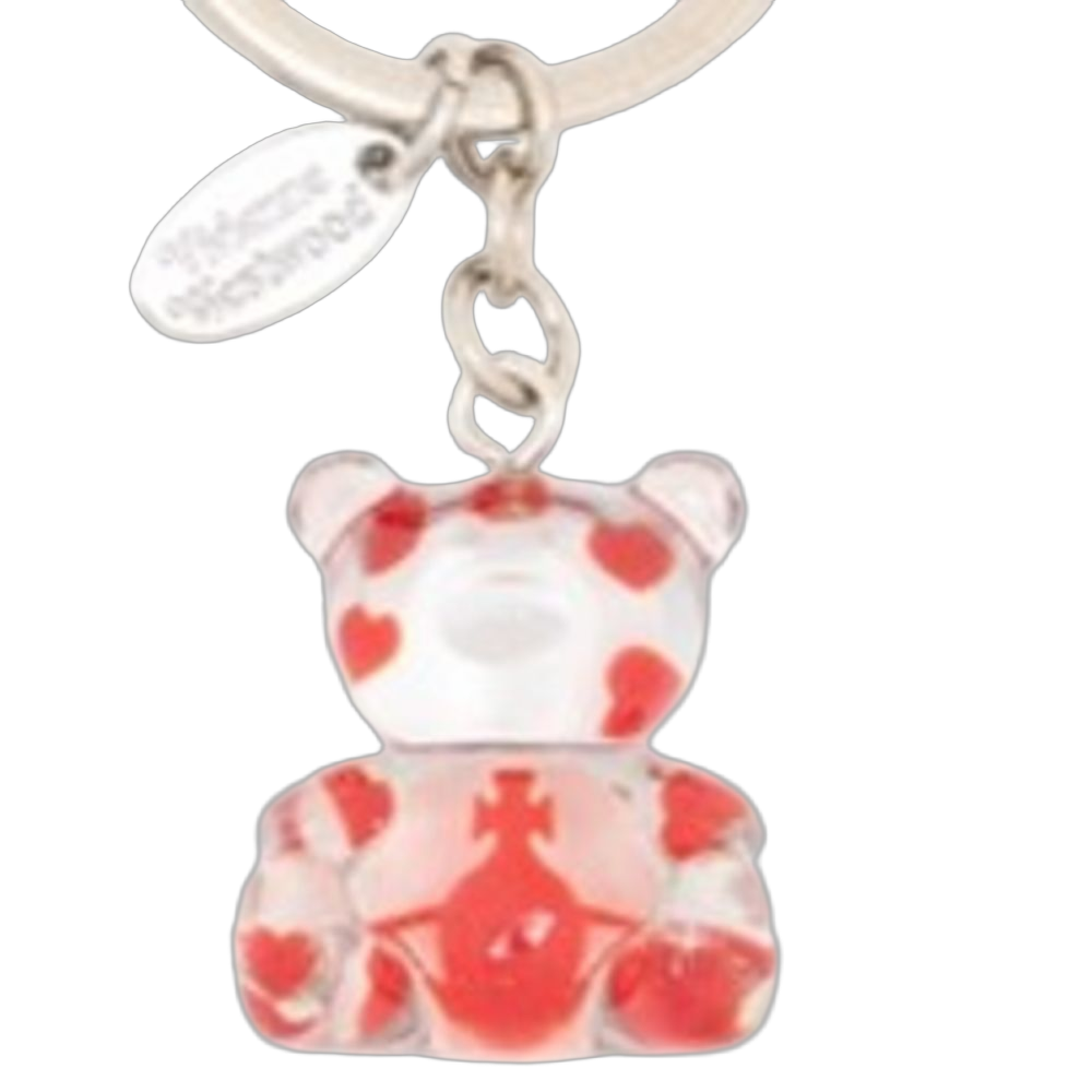 Teddy Resin Keychain - Vivienne Westwood Synthetic Red Accessories Keychains /
