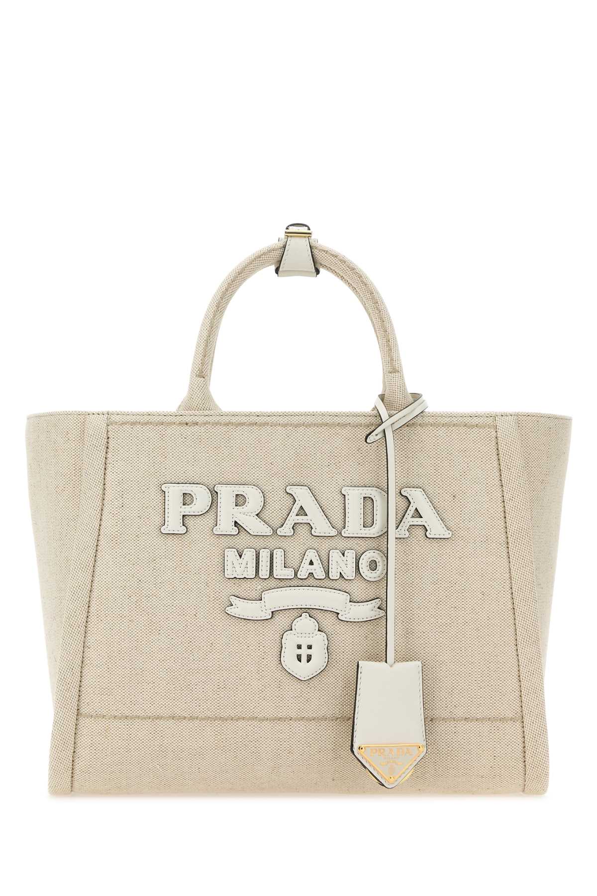 Prada Milano Tote Bag — Beige