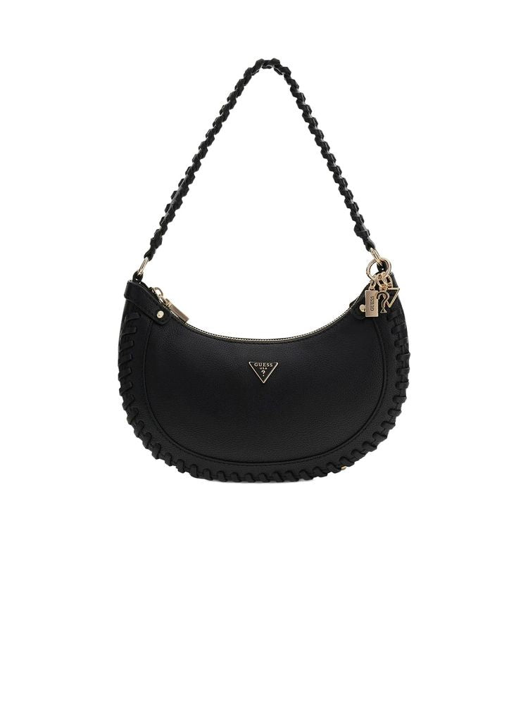 Guess Petra Shoulder Bag — Black Polyurethane