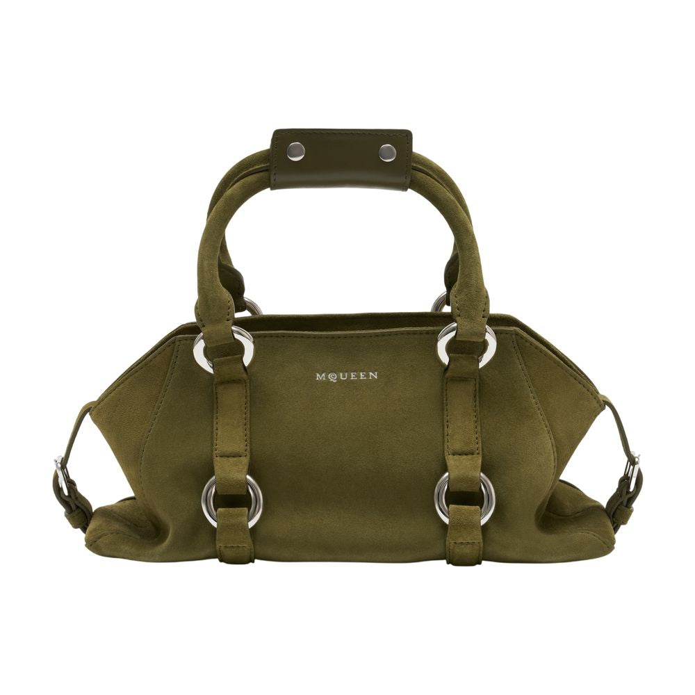 Alexander Mcqueen Top Handle Bag — Green Calfskin
