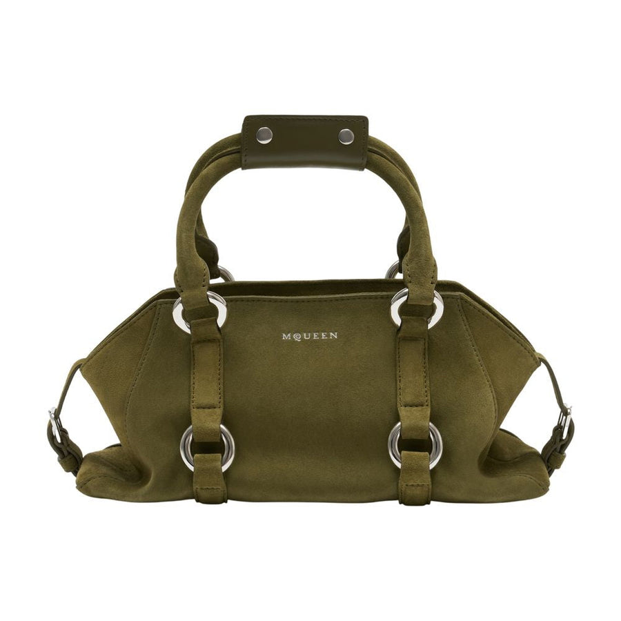 Alexander Mcqueen Top Handle Bag — Green Calfskin