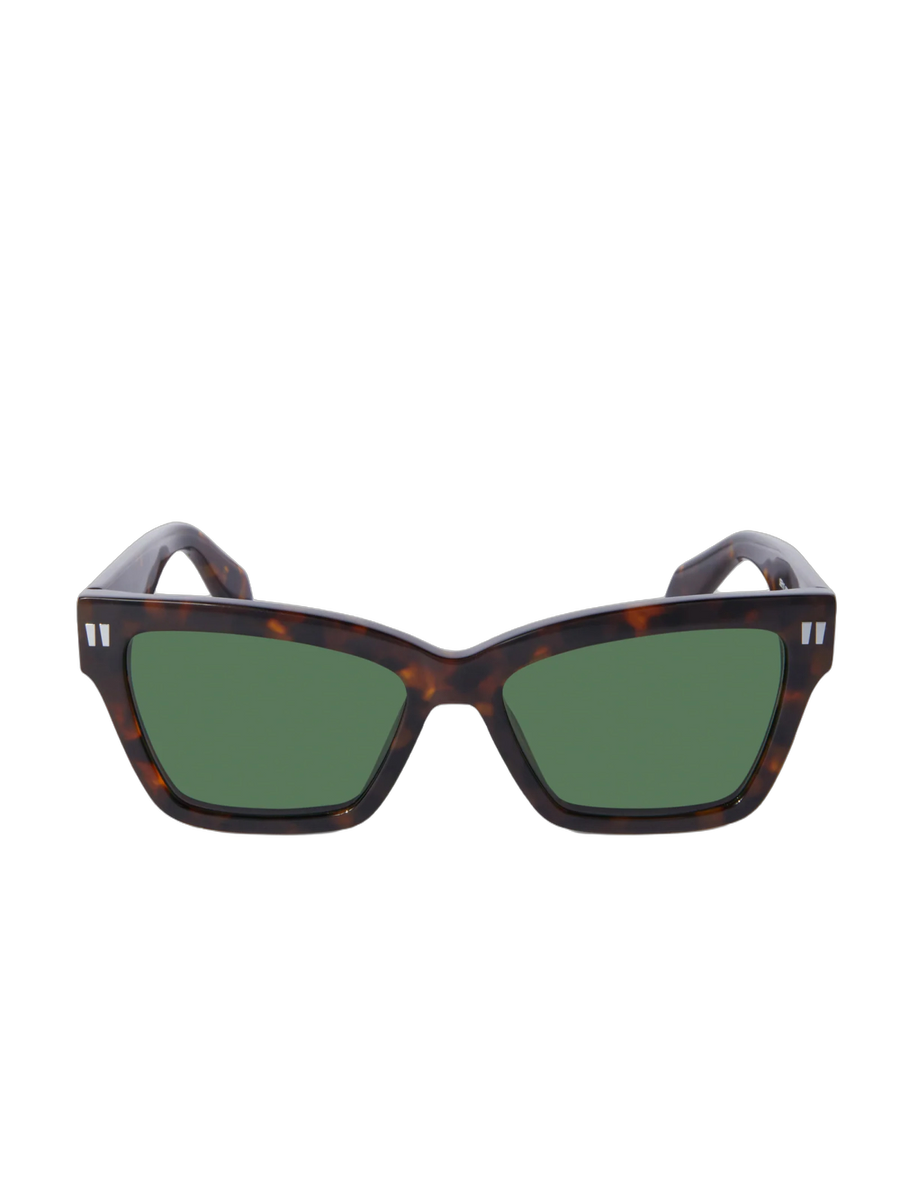 Off-White Oeri110s24pla0016055 Logo-Embellished Sunglasses — Brown Acetate