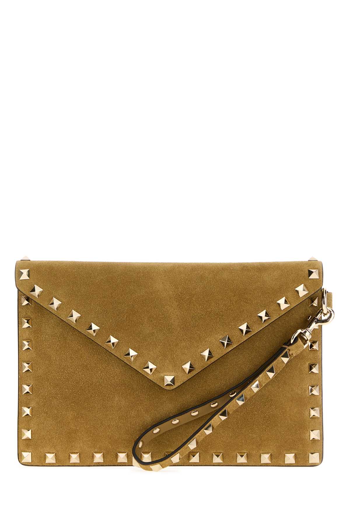 Valentino Garavani Flat Clutch — Beige