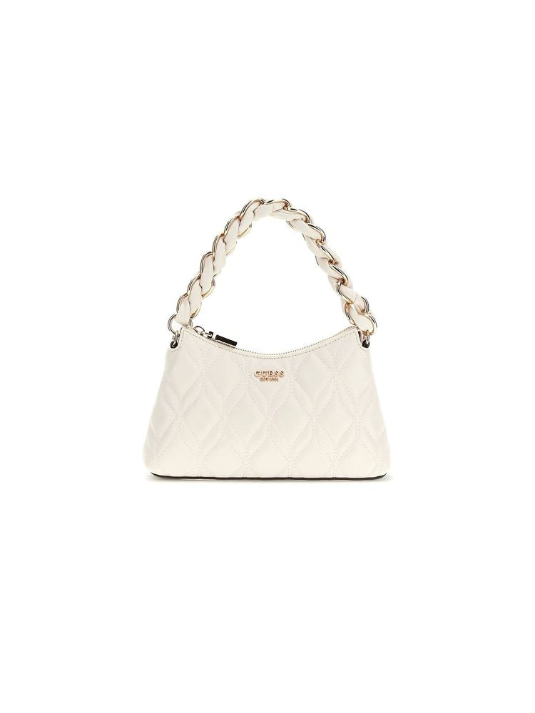 Guess Maxine Mini Shoulder Bag — White Polyurethane