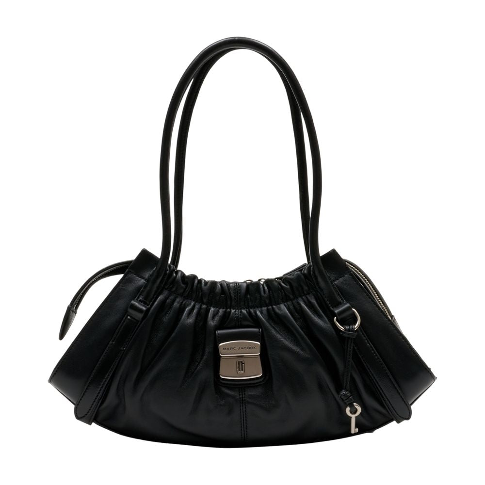 Marc Jacobs The Satchel Shoulder Bag — Black Lambskin