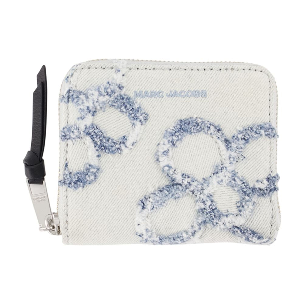 Marc Jacobs Printed Cotton Compact Wallet — Blue Accessories /