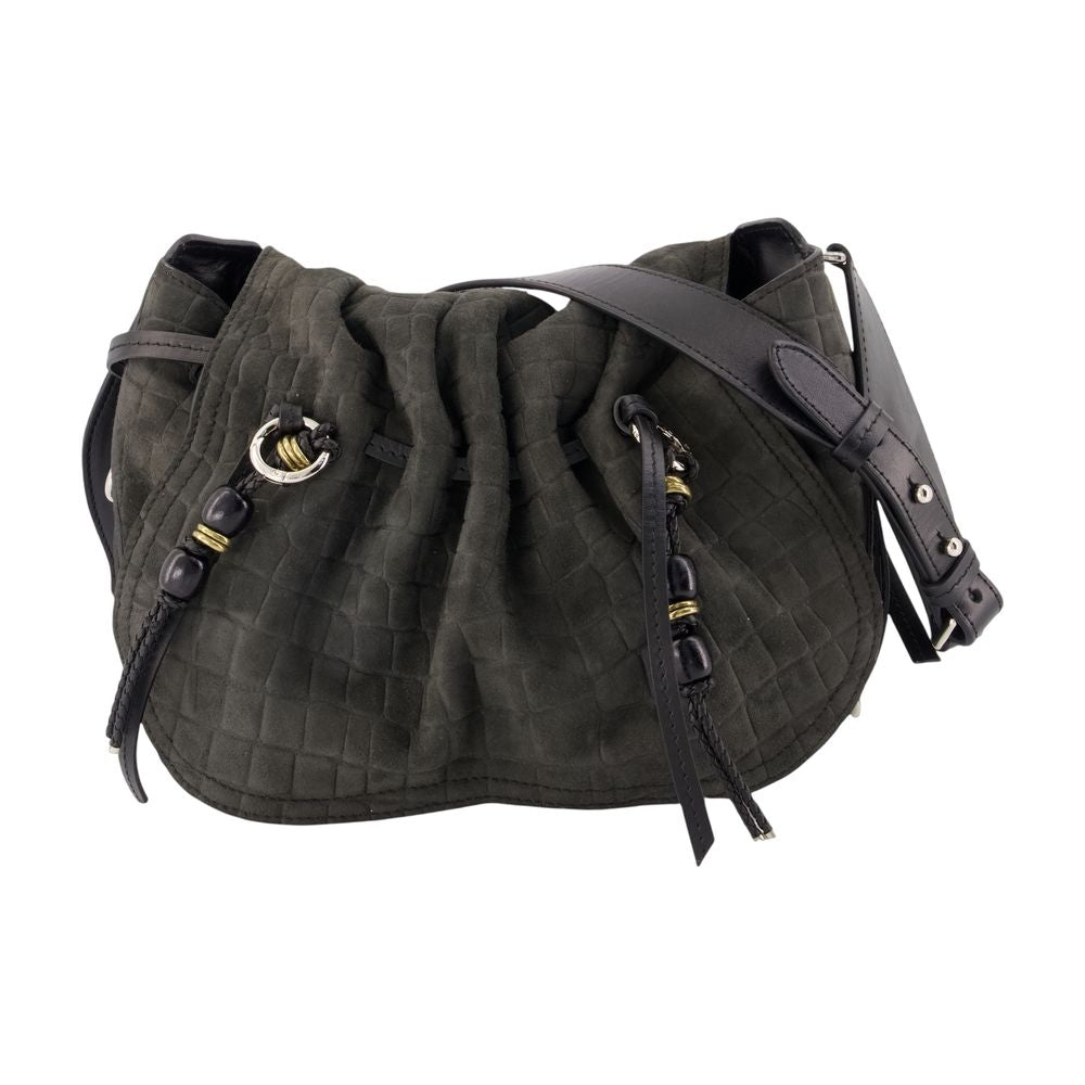 Isabel Marant Bolton Crossbody Bag — Black Goatskin