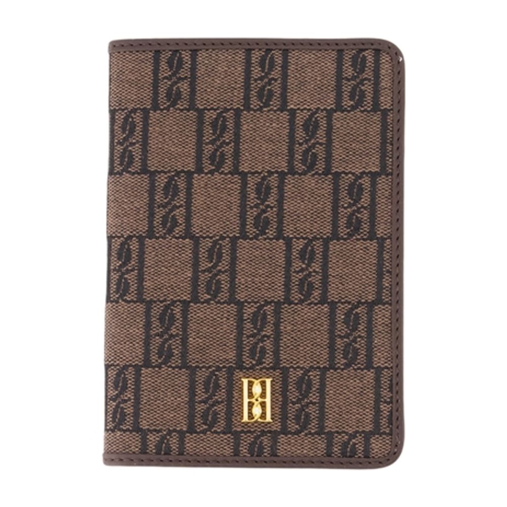 By Malene Birger Passport Holder — Brown Cotton Card Cases