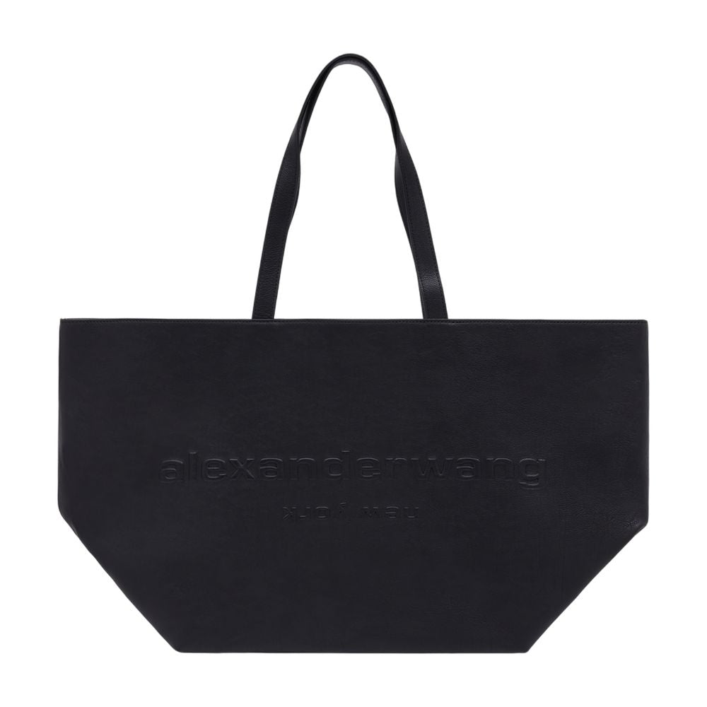 Alexander Wang Punch Tote Bag — Black Calfskin