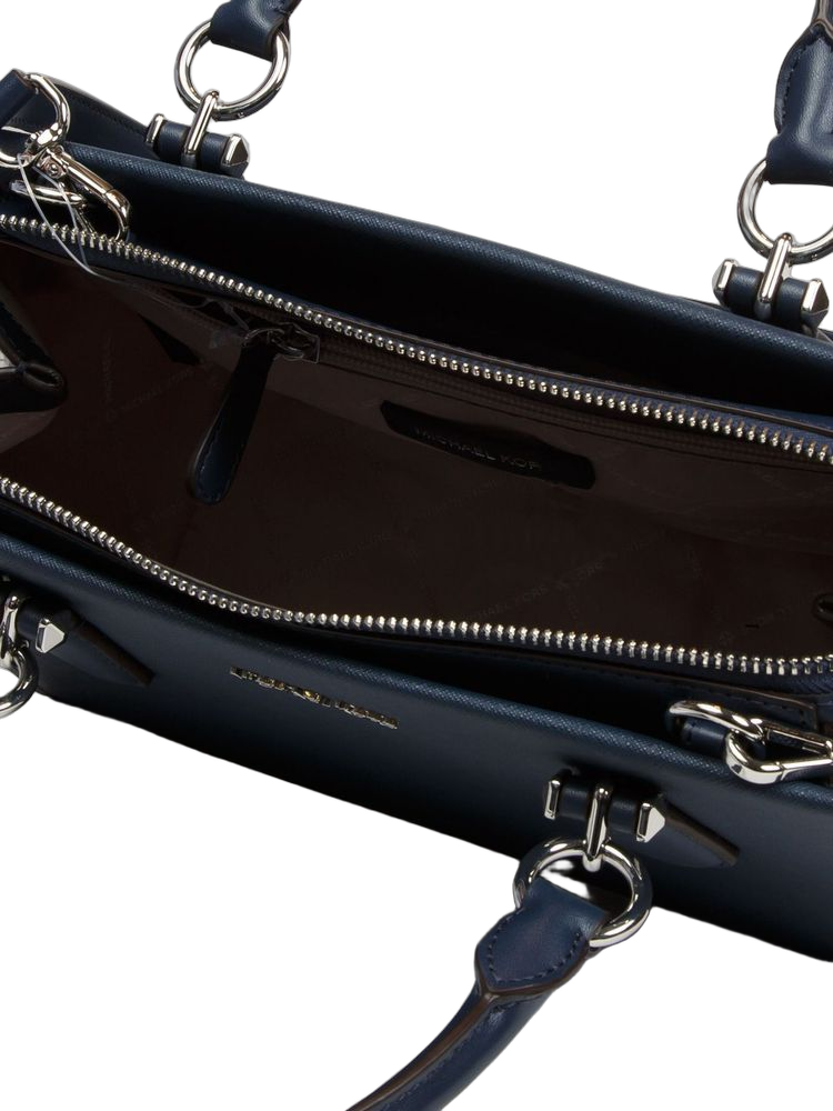 Michael Kors Marilyn Satchel — Navy Leather