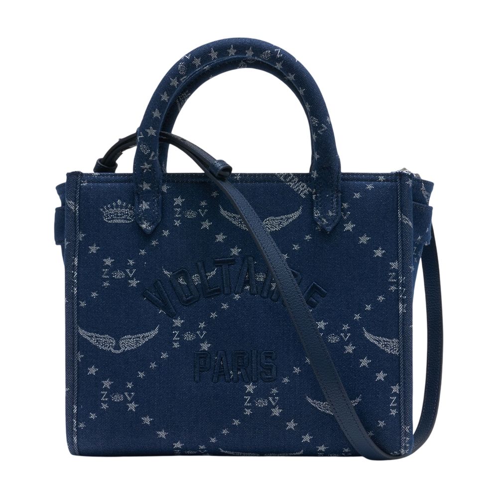 Zadig & Voltaire Tote Bag — Navy Cotton