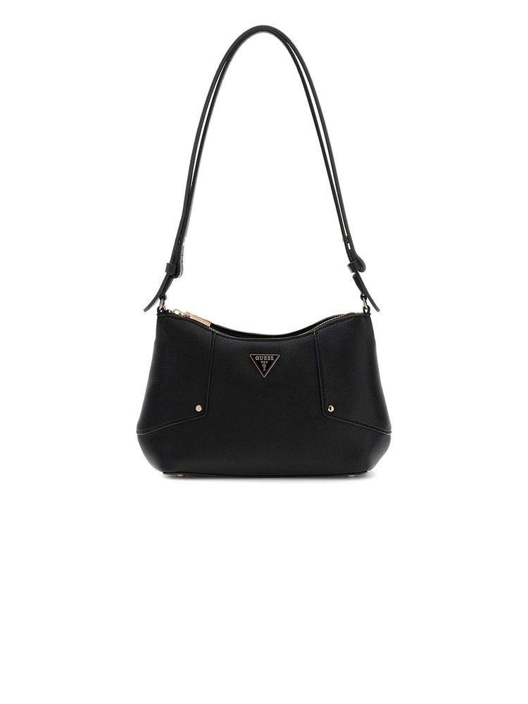 Guess Darcy Shoulder Bag — Black Polyurethane