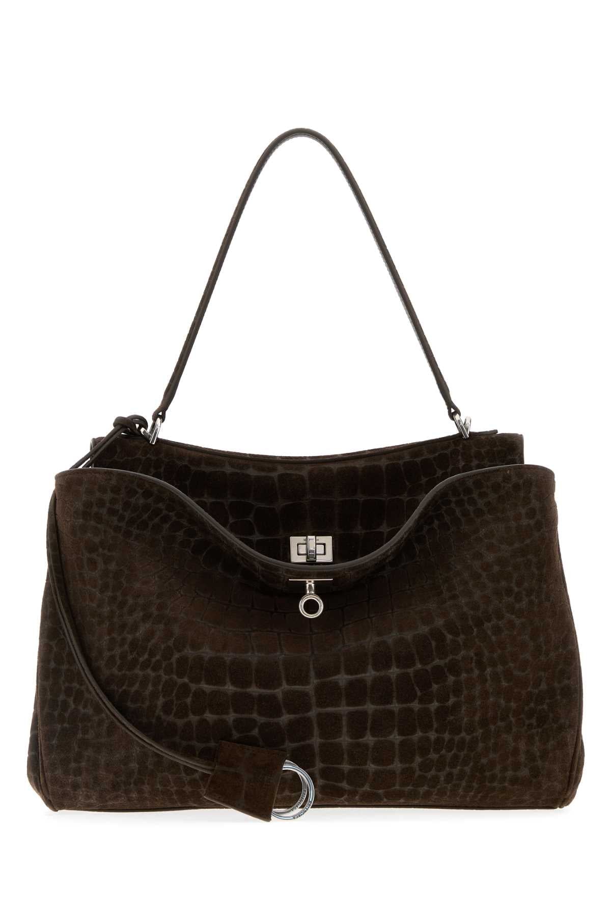 Balenciaga Piper Shoulder Bag — Brown