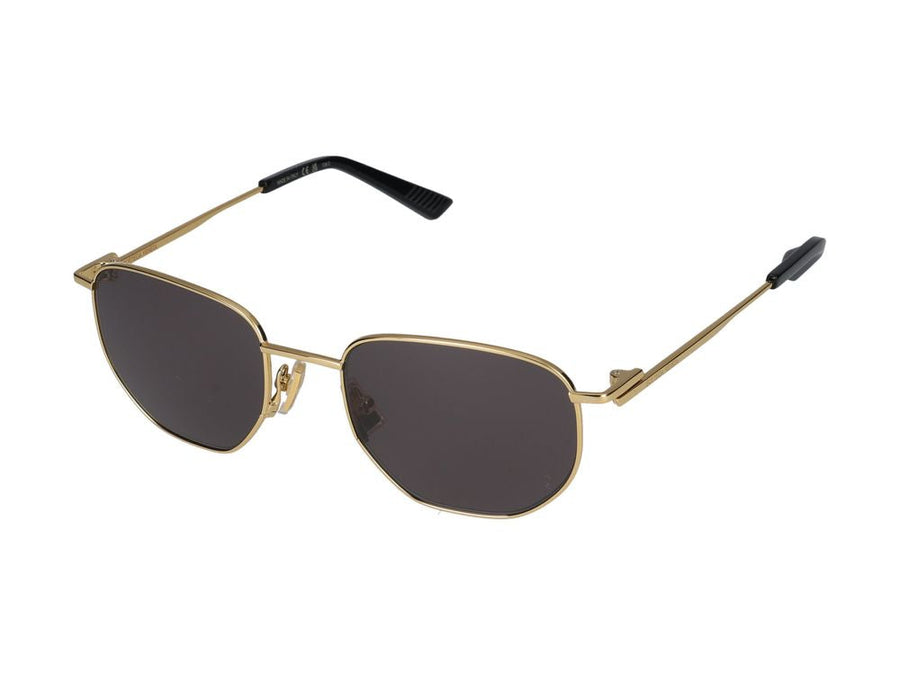 Bottega Veneta Bv1301s Metal Hexagonal Sunglasses — Gold