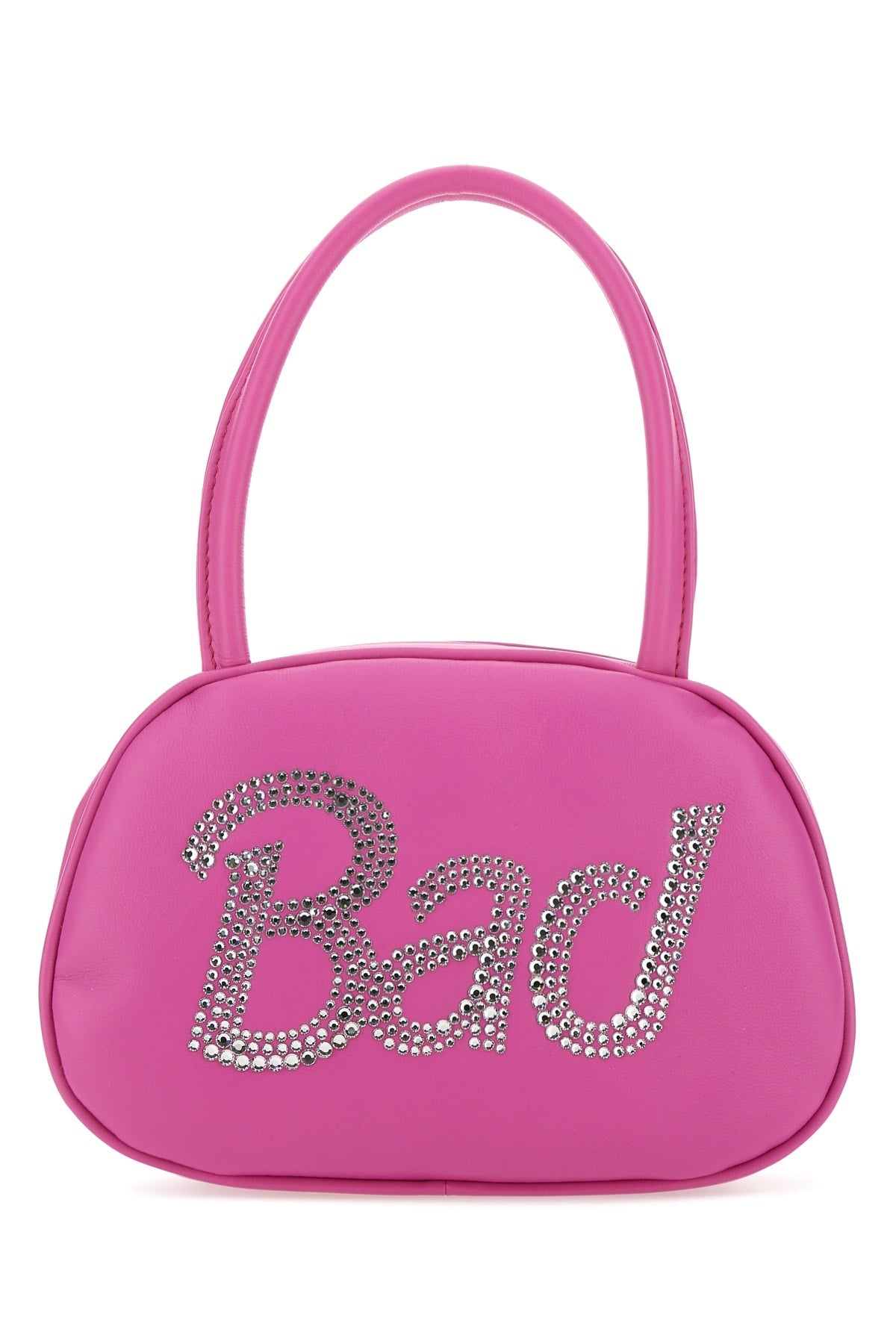 Amina Muaddi Aminibaddie Top Handle Bag — Pink Neoprene