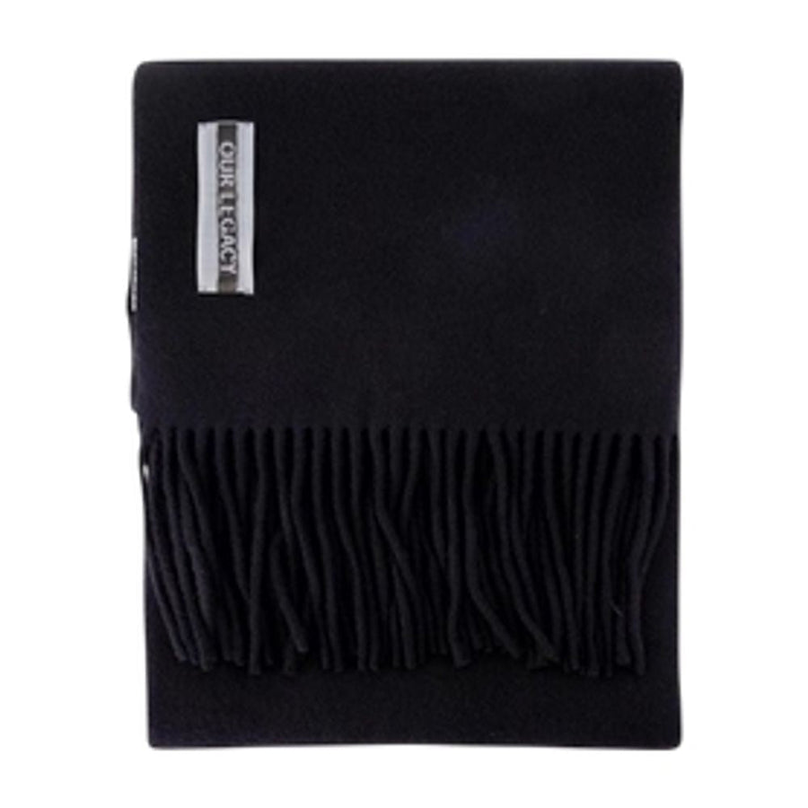 Our Legacy Estate Scarf — Black Wool Scarfs
