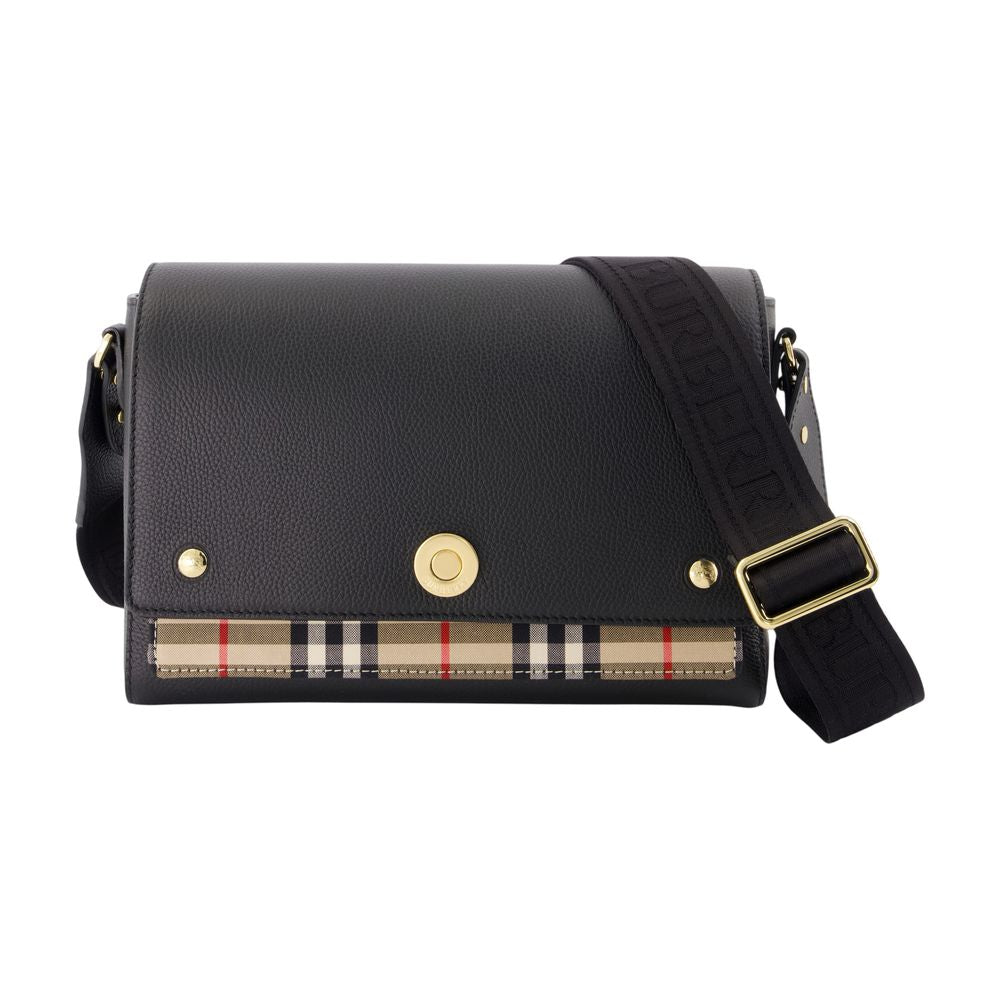 Burberry Ll Medium Crossbody Bag — Black Calfskin