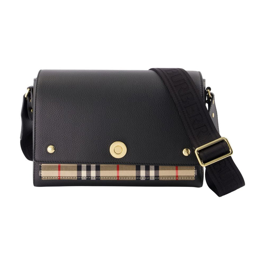 Burberry Ll Medium Crossbody Bag — Black Calfskin