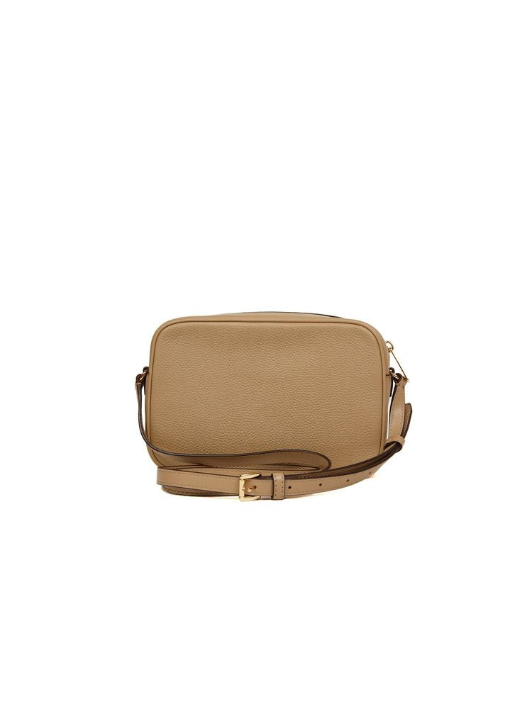 Michael Kors Crossbody Bag — Beige Leather