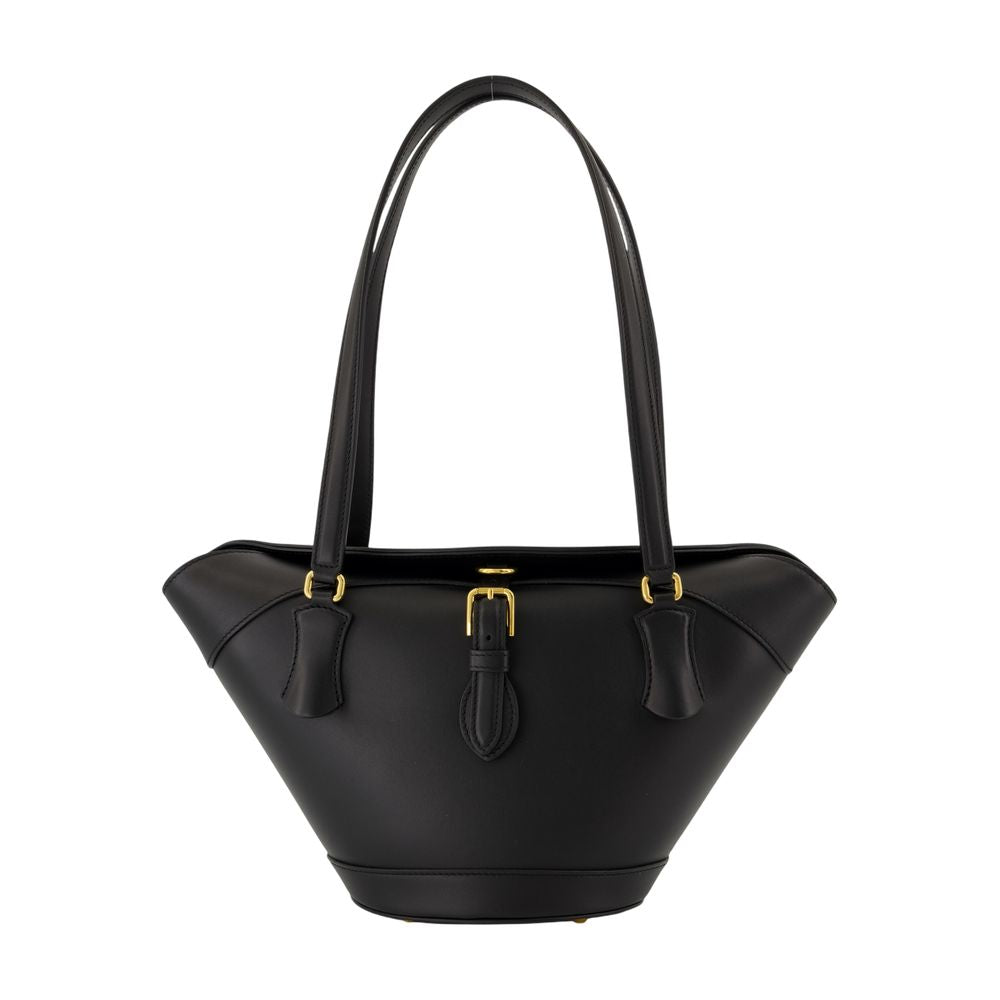 Dolce & Gabbana Capri Shoulder Bag — Black Calfskin