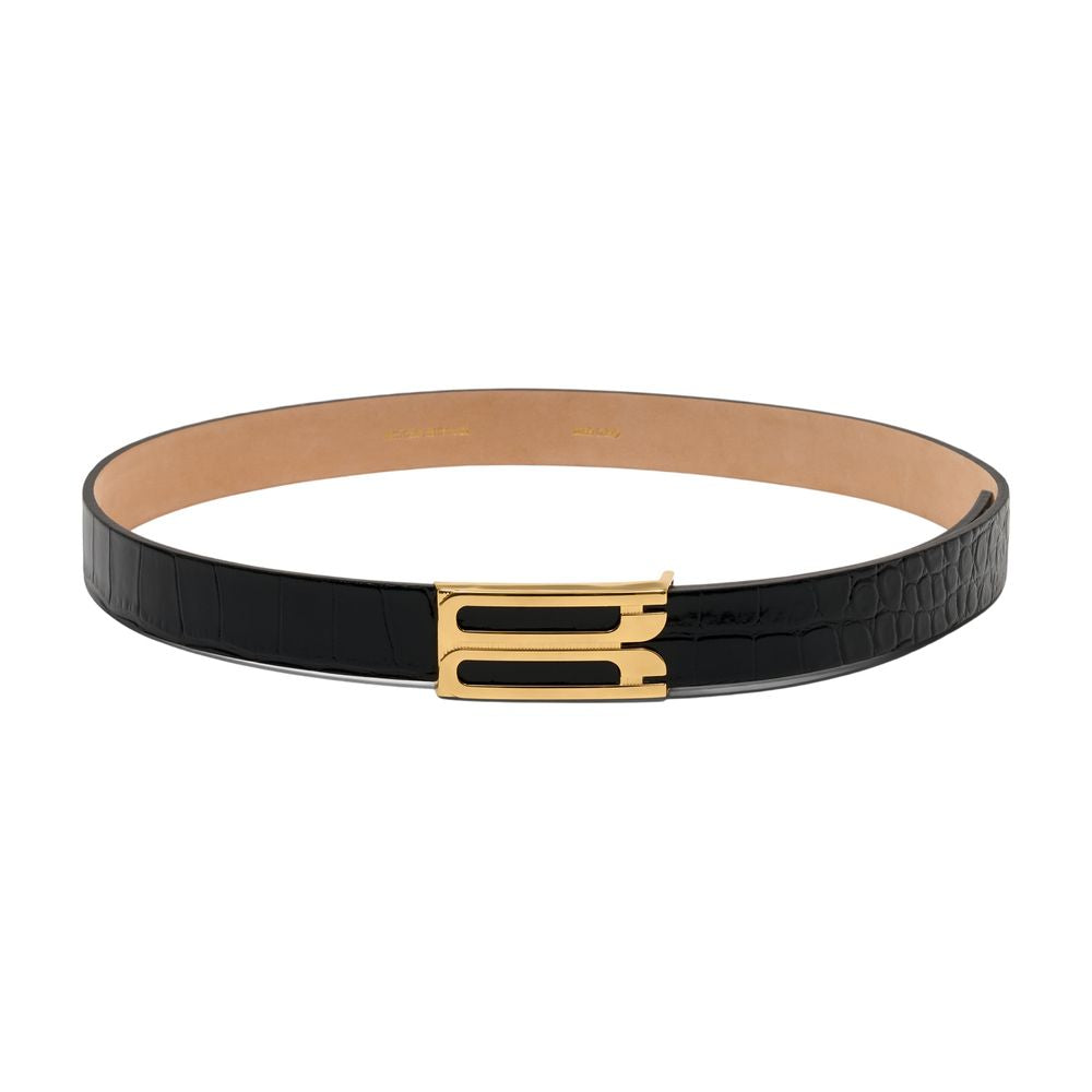 Victoria Beckham Belt — Black Calfskin