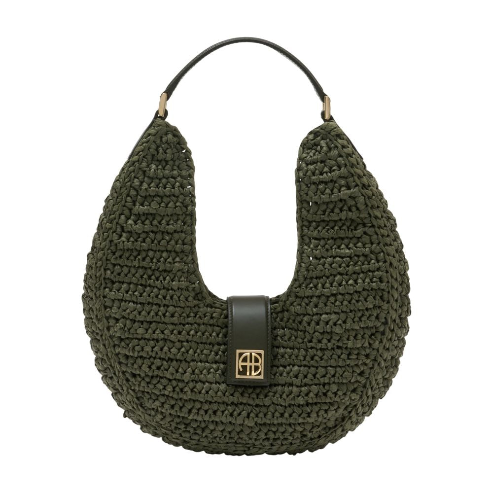 Anine Bing Shoulder Bag — Green Cotton