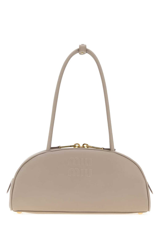 Miu Miu Beau Shoulder Bag — Beige Vitello